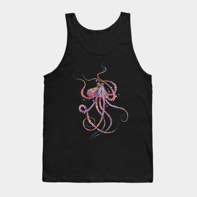 Reverse Drunk Octopus Tank Top by TAOJB